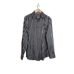 Robert Graham Striped Button Down Dress Shirt